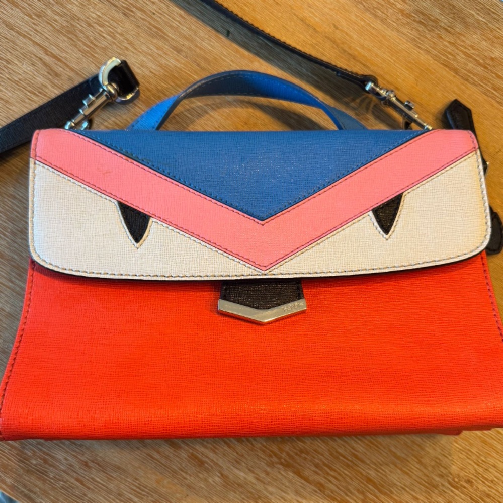 Stylish Red and Blue Women's Bag